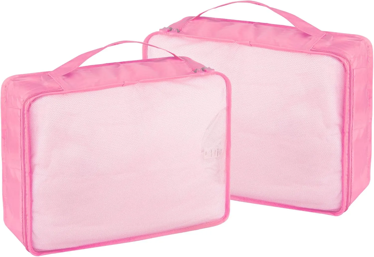 Packing Cubes Set, 2 Pcs Packing Organizers Set for Suitcases (Pink)