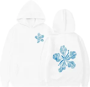 Palm Puff Hoodies for Teen Girls Oversized Cute Preppy Sweatshirts Fall Drawstring Pullover Clothes Y2k Outfits PPP Hoodies for Teen Girls 7-8 Years White