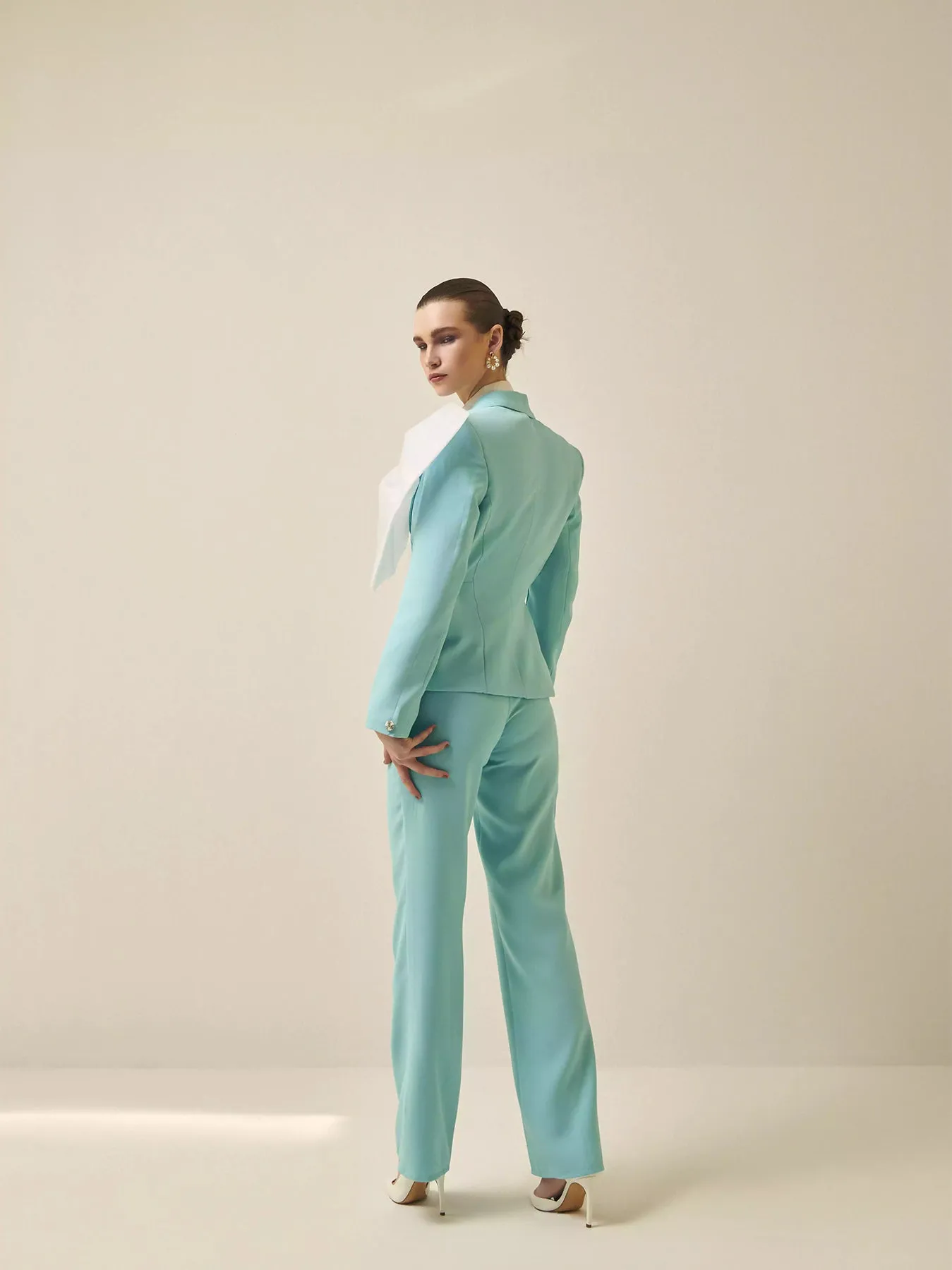 Pastel blue Tailored blazer