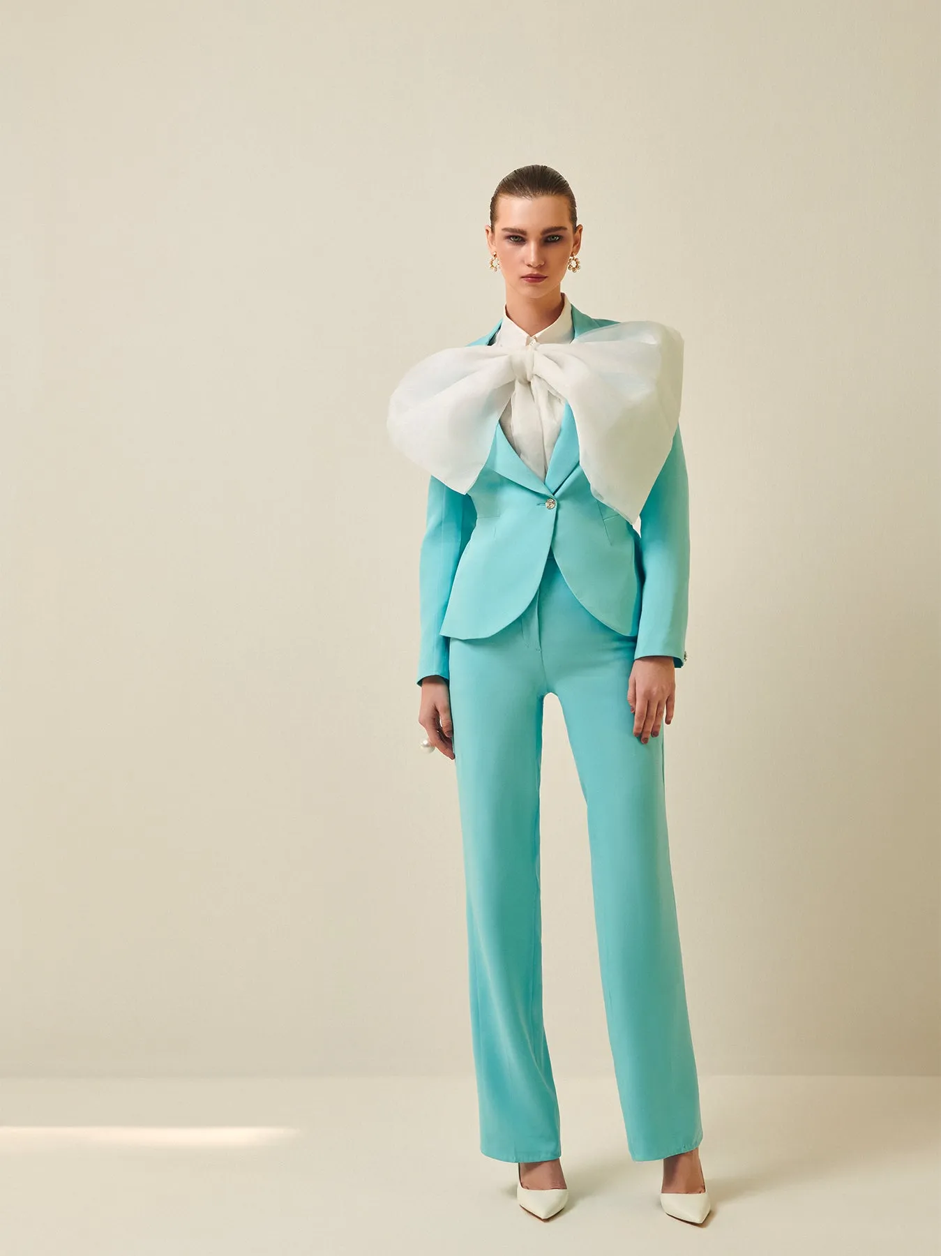 Pastel blue Tailored blazer