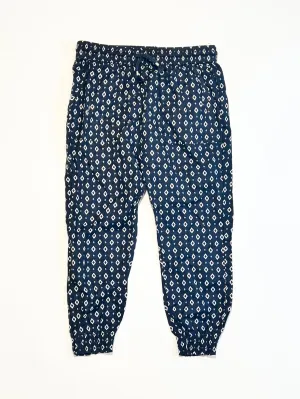 Patterned cuffed pants - Size 3