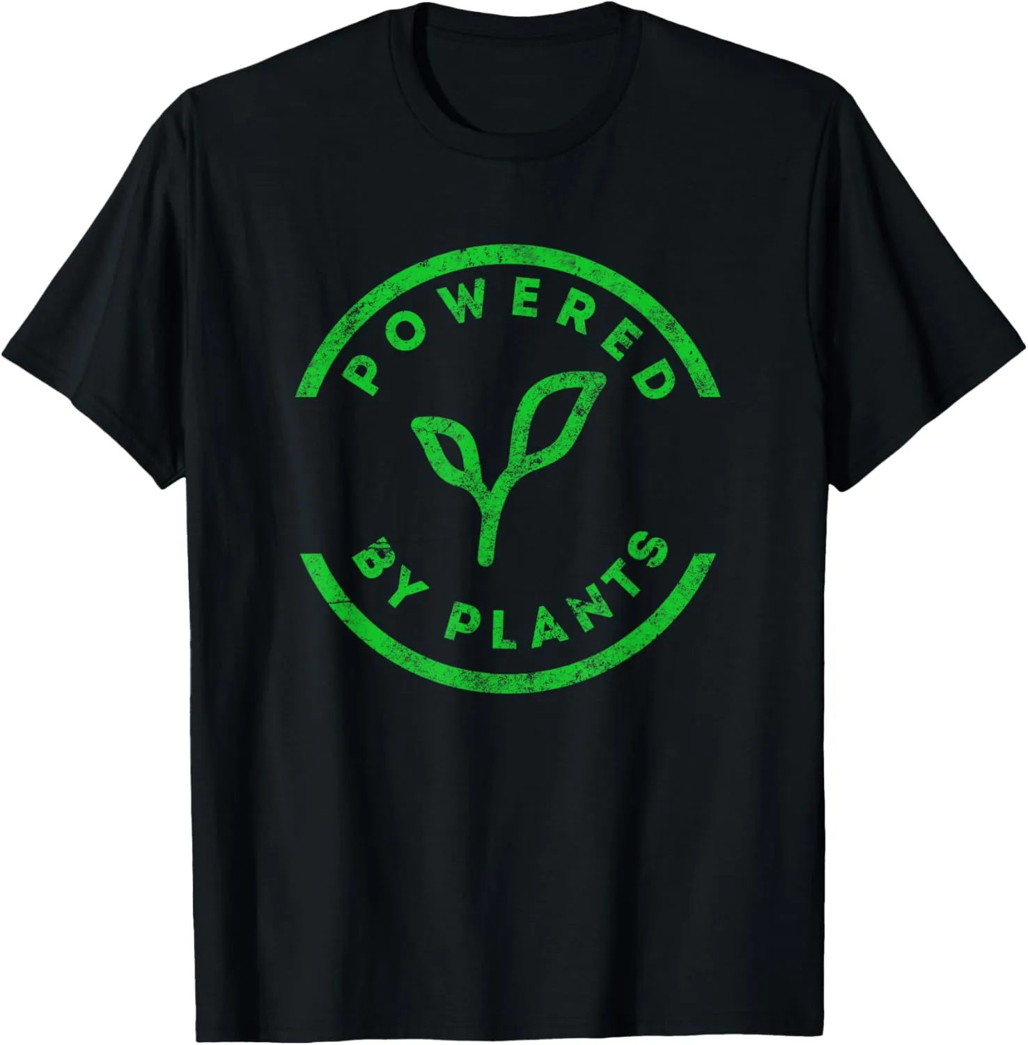 Powered By Plants T-Shirt Vegan Workout Shirt T-Shirt