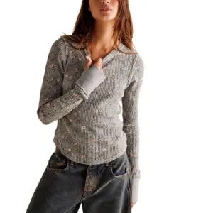Pretty Little Thermal in Sage Combo