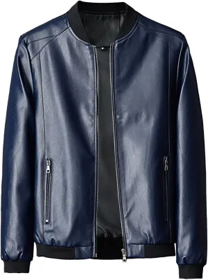 Real Leather Jacket Men Collar Winter Autumn Men Club Coat Long Jacket Stand Men's Coats Jackets Vintage Jacket Men