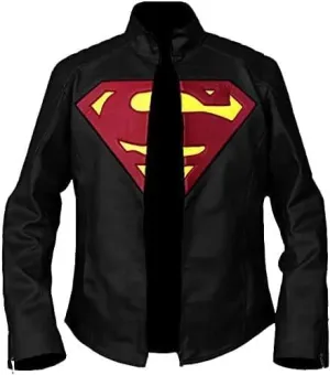 S Logo Jacket Clark Kent Jacket Tom Welling Faux Leather Jacket