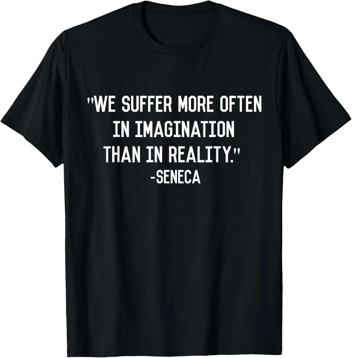 Seneca Stoic Philosophy Quote Minimalist T-Shirt T-Shirt