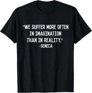 Seneca Stoic Philosophy Quote Minimalist T-Shirt T-Shirt