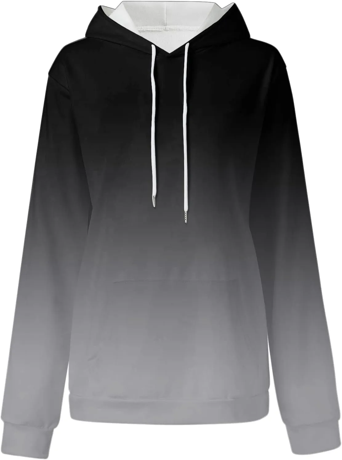 SHAOBGE Oversized Sweatshirt For Women Fall Fashion Long Sleeve Gradient Pullover Casual Loose Graphic Hoodies Y2K Tops