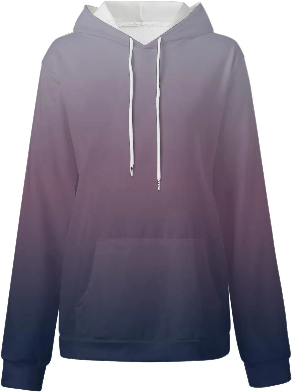 SHAOBGE Oversized Sweatshirt For Women Fall Fashion Long Sleeve Gradient Pullover Casual Loose Graphic Hoodies Y2K Tops