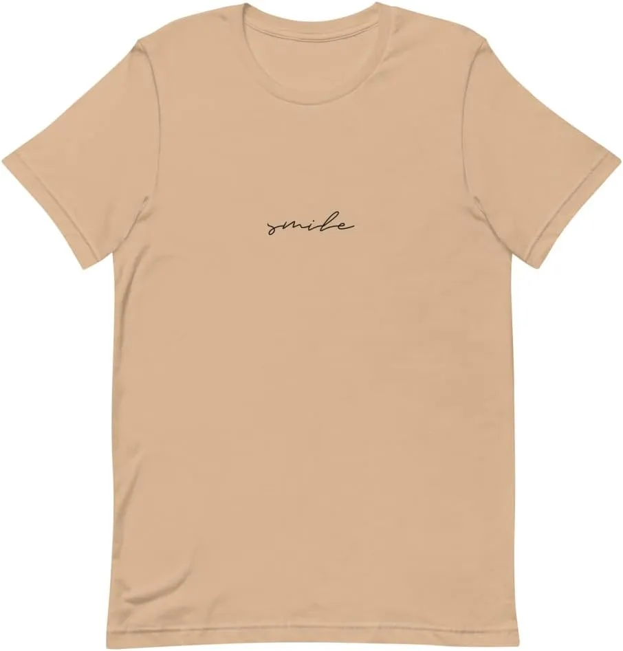 Smile Funny Workout Shirt | Exercise Clothing Marathon Shirt | Inspirational