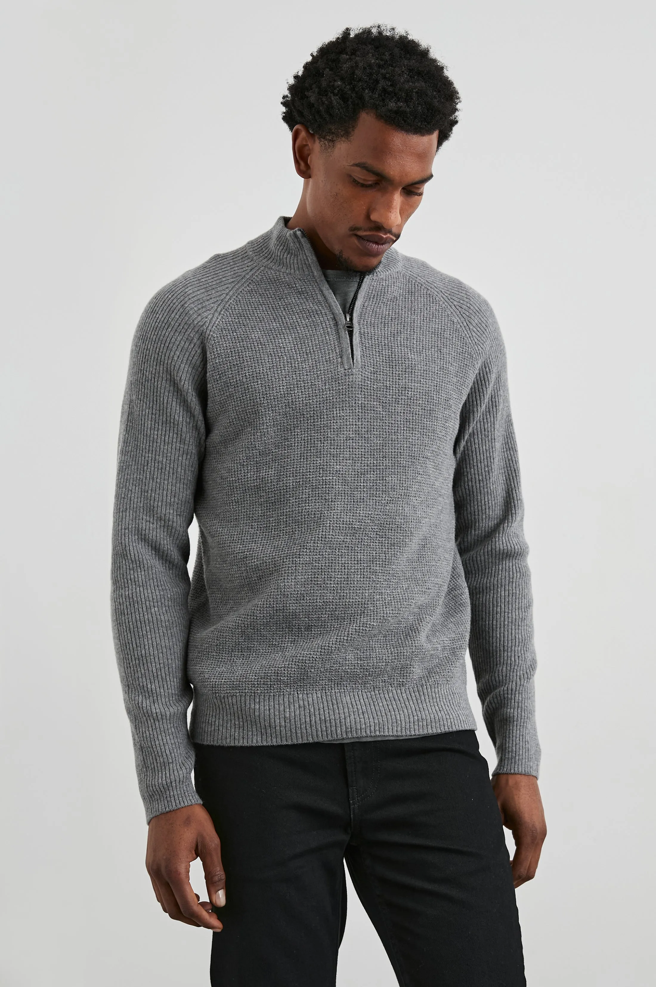 STARK QUARTER ZIP - FINCH