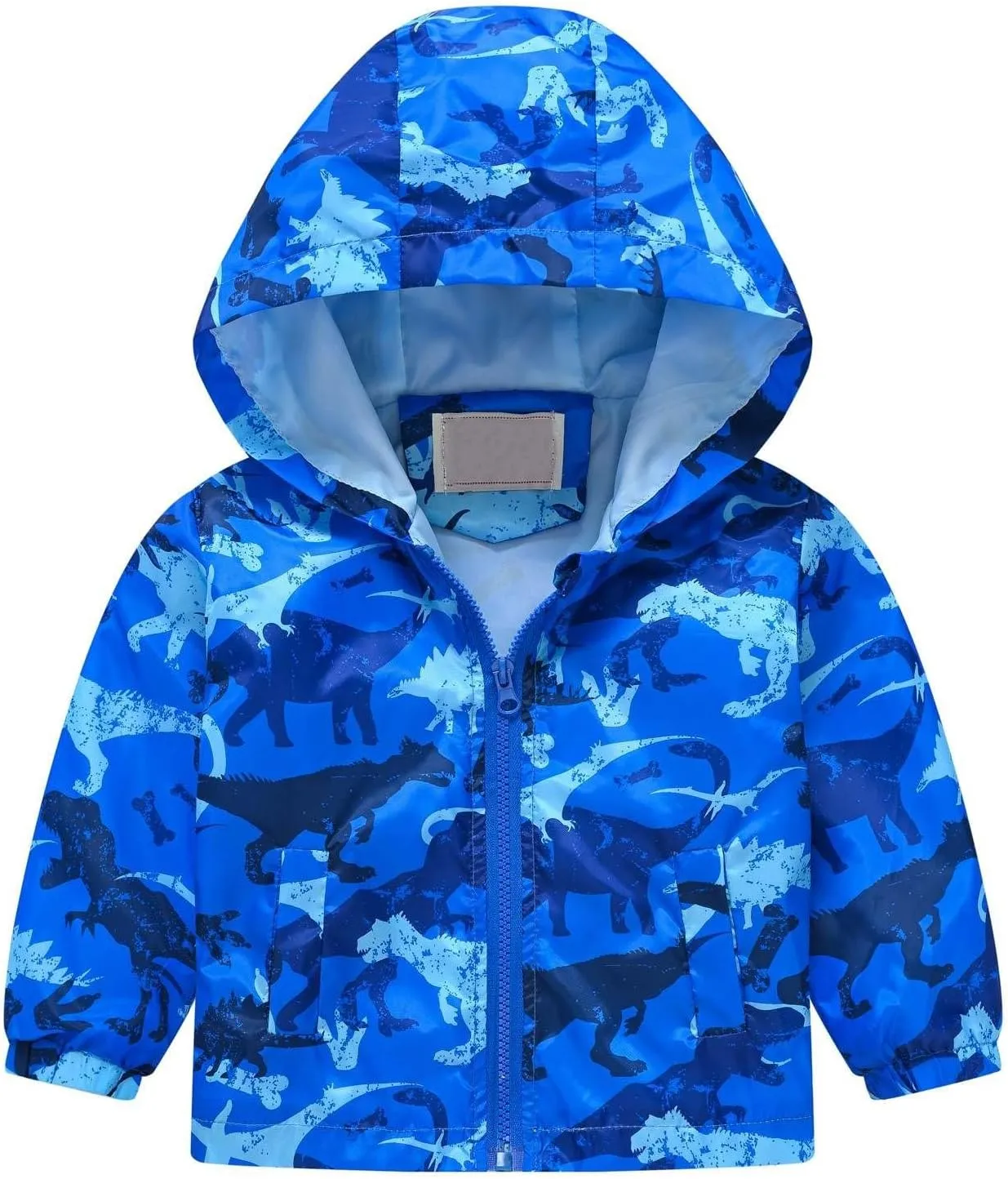 Toddler Baby Spring Jacket Girls Boys Cute Cartoon Windbreaker Coats Rain Jacket Hooded Zip Light Outerwear