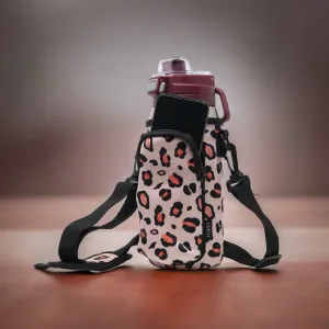 Tumbler Cover Best Seller! On-the-Go Cross Body Bag | Pink Leopard
