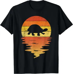 Turtle shirt retro sunset 70s vintage Turtle T-Shirt