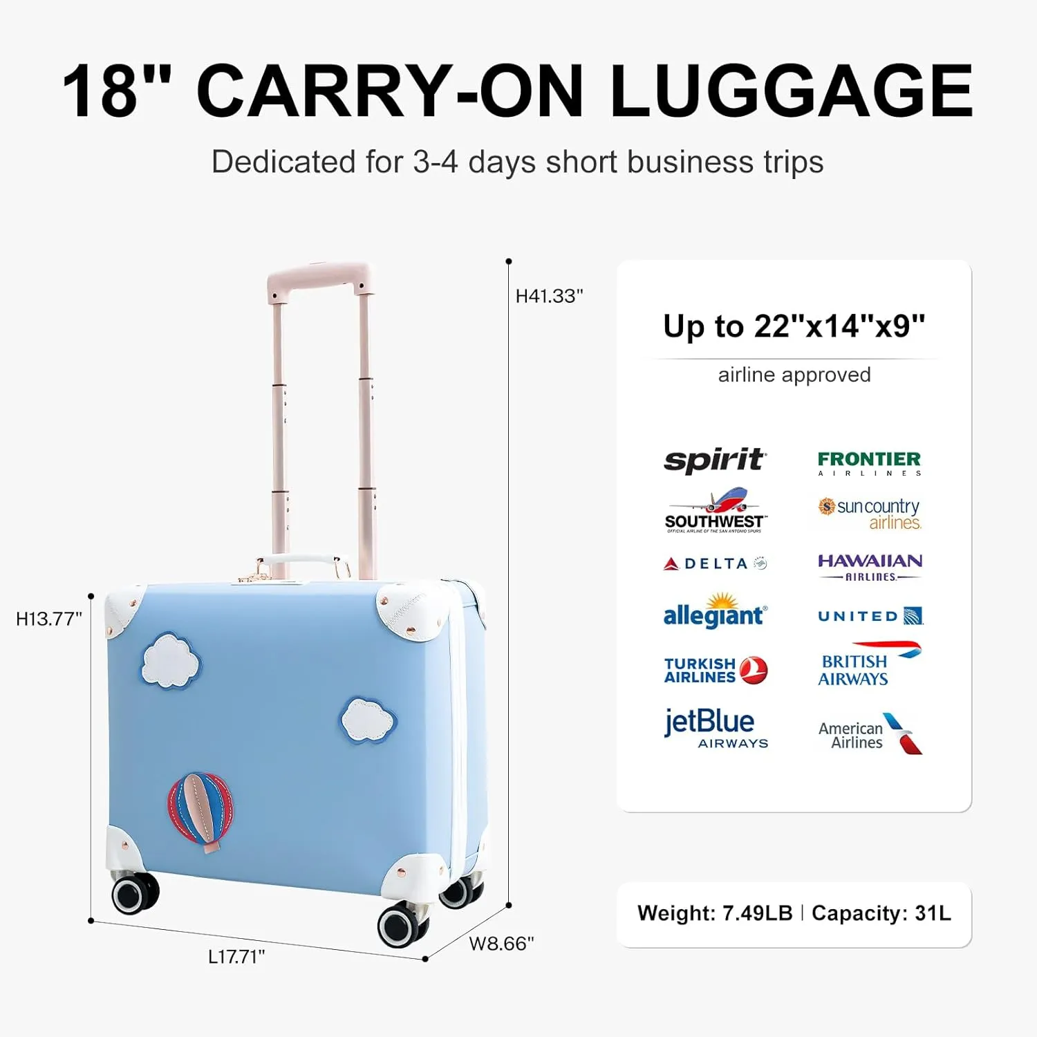 Vintage Luggage Set with Wheels, Retro Suitcase, Travel Trunk Set, Stylish Vintage Luggage Set for Women and Men