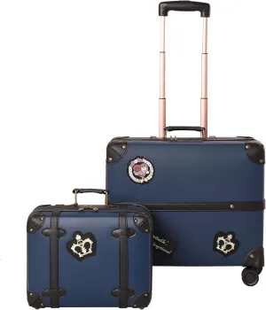 Vintage Luggage Set with Wheels, Retro Suitcase, Travel Trunk Set, Stylish Vintage Luggage Set for Women and Men