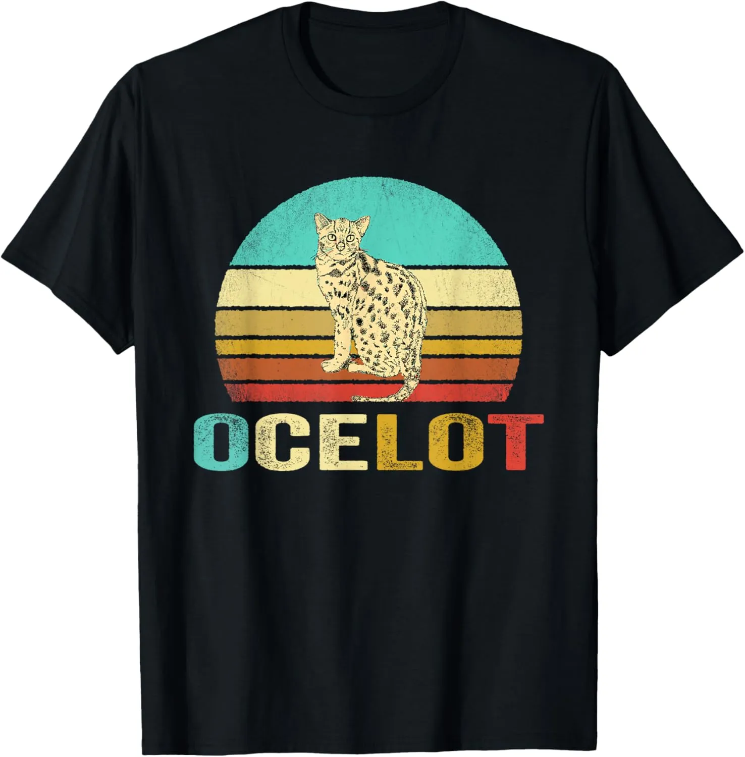 Vintage Ocelot Shirt Sunset T-Shirt