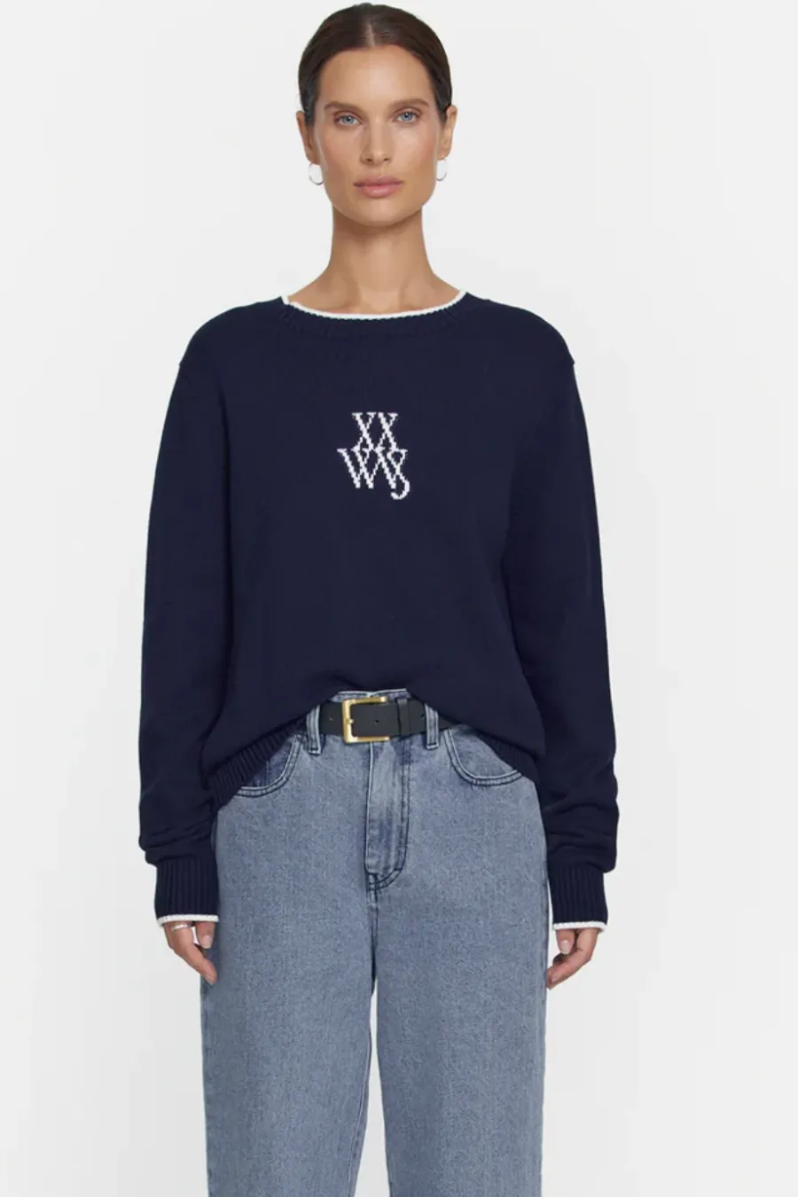 VWXX Unisex Knit Navy/Ivory