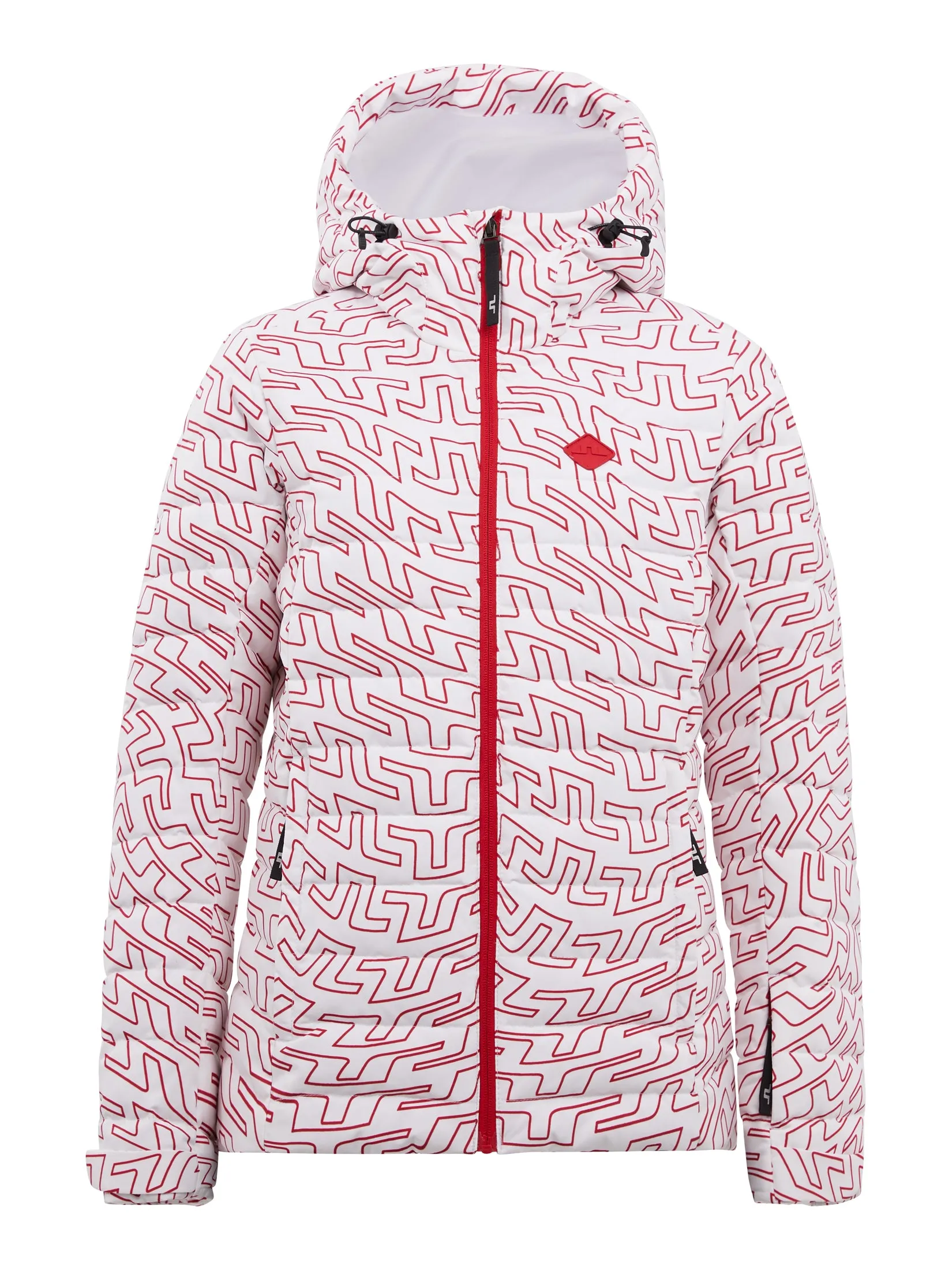 W Thermic Pro Down JacketPrint / Bridge Swirl White
