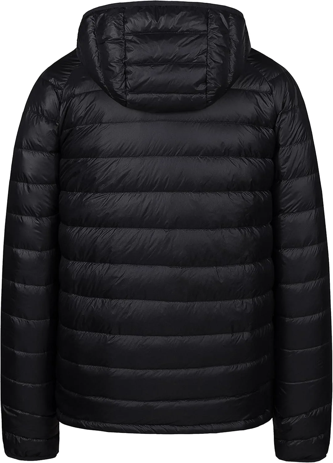 wantdo Men's Packable Down Jacket Lightweight Puffer Jacket Hooded Winter Jacket
