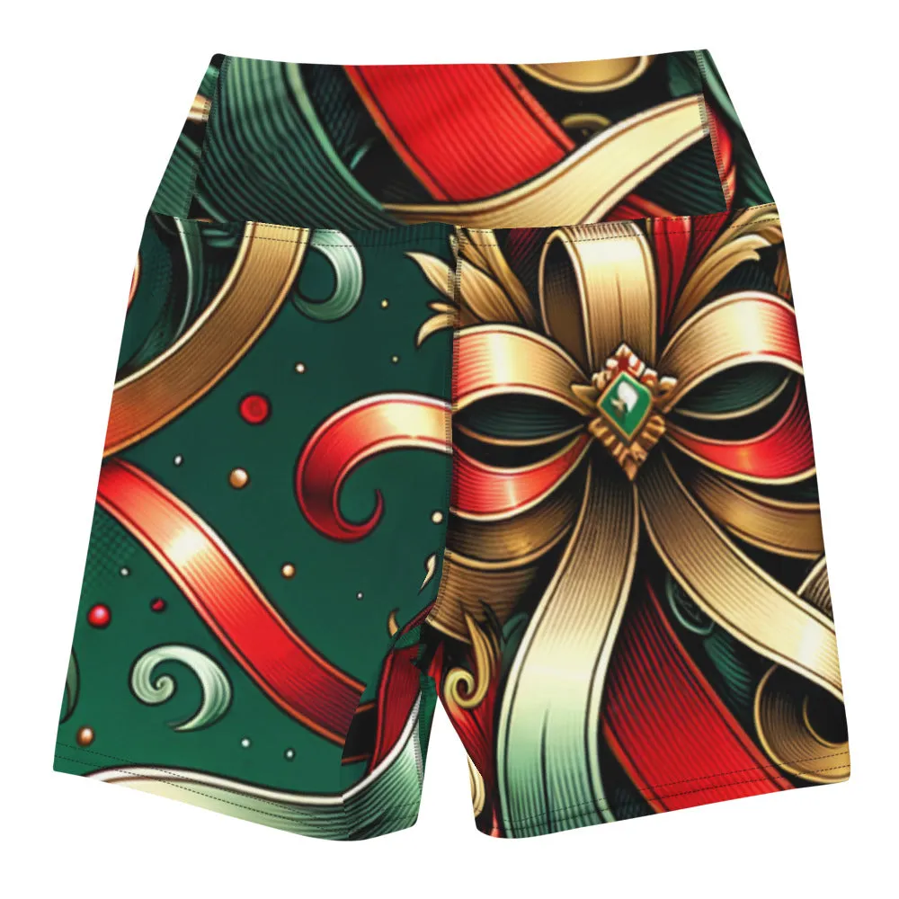 Whimsical Winter Wear Yoga Shorts