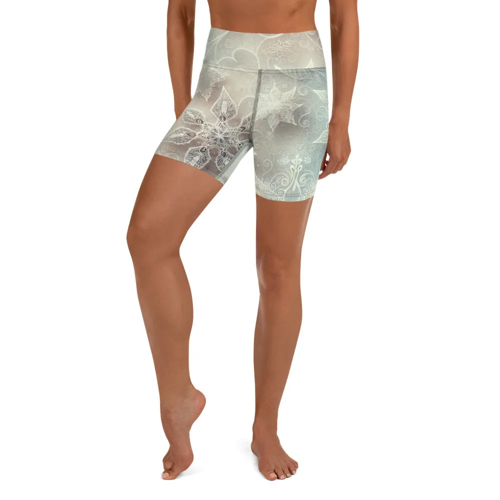 Whimsical Winter Wear Yoga Shorts