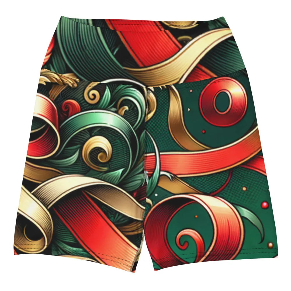 Whimsical Winter Wear Yoga Shorts