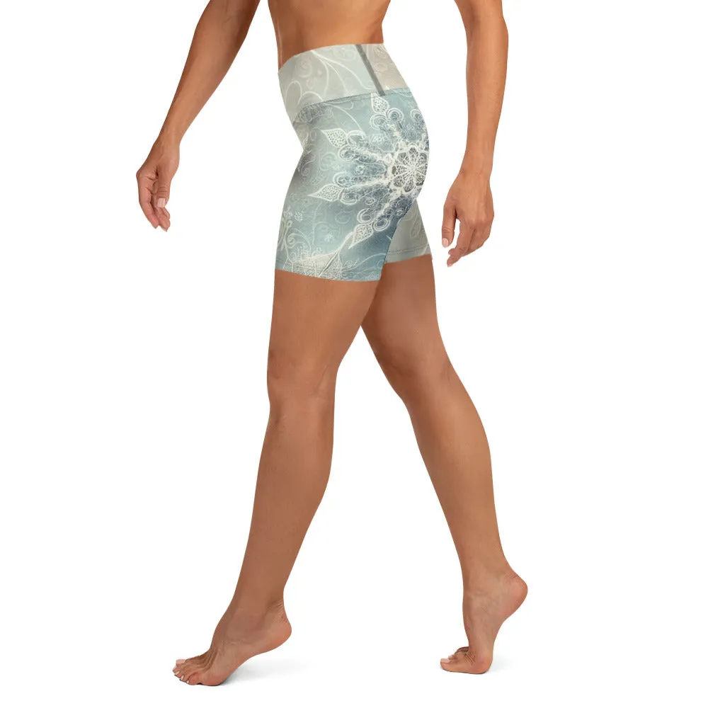 Whimsical Winter Wear Yoga Shorts