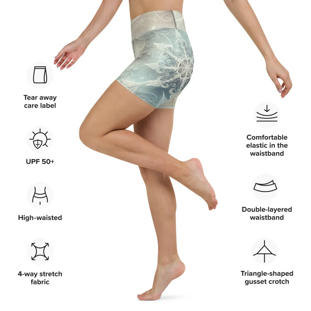 Whimsical Winter Wear Yoga Shorts