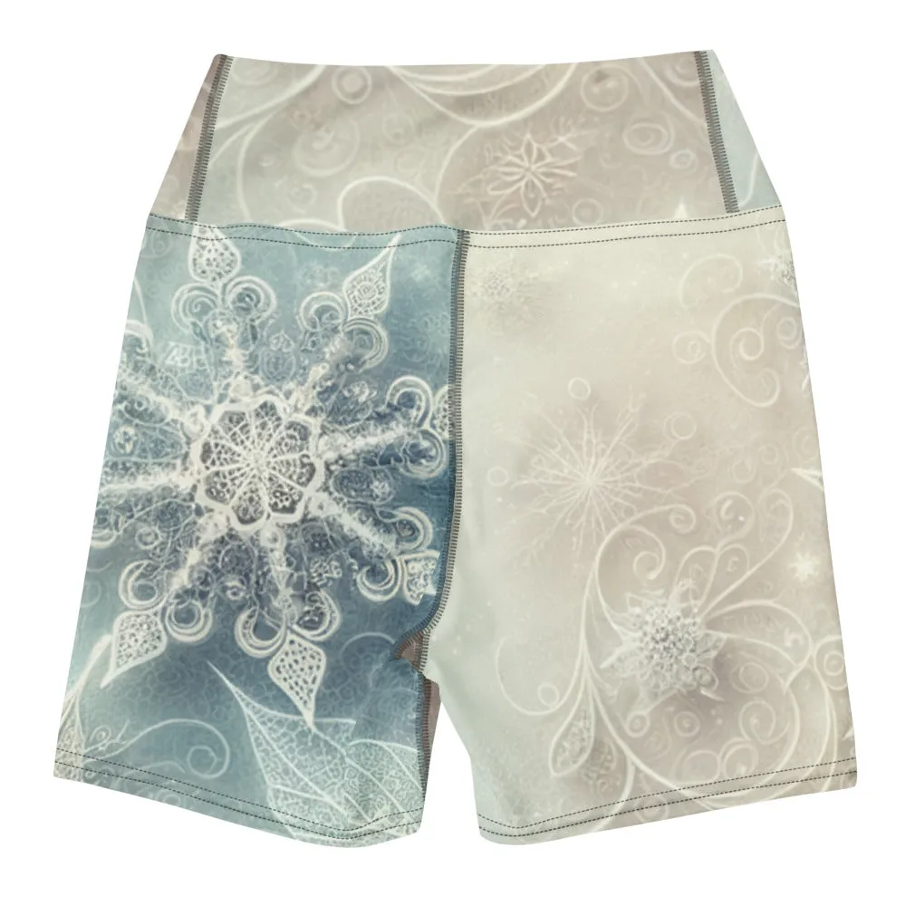 Whimsical Winter Wear Yoga Shorts