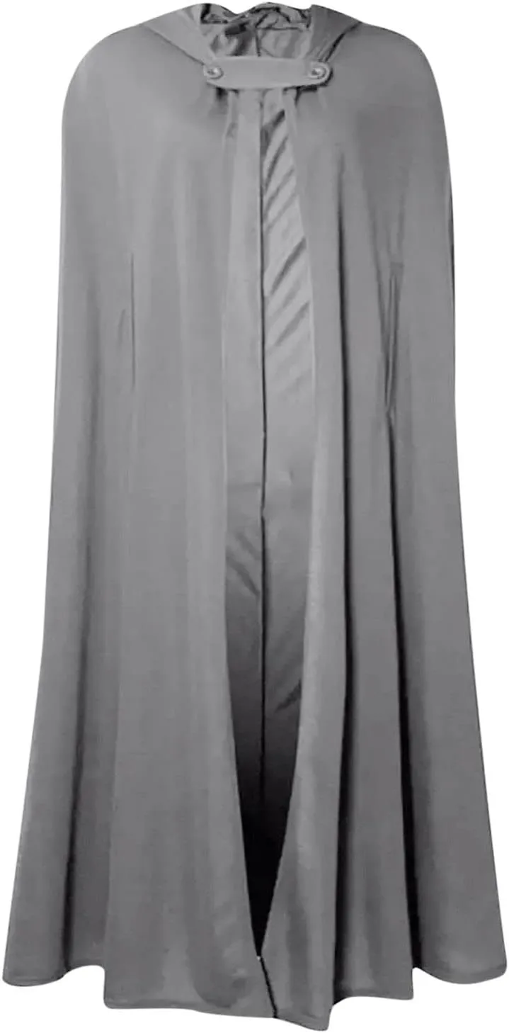 Women Hooded Wool Blend Maxi Long Cape Poncho Maxi Cloak Coat Fall Winter Trench Coat Robe Gothic Plus Size Clothes