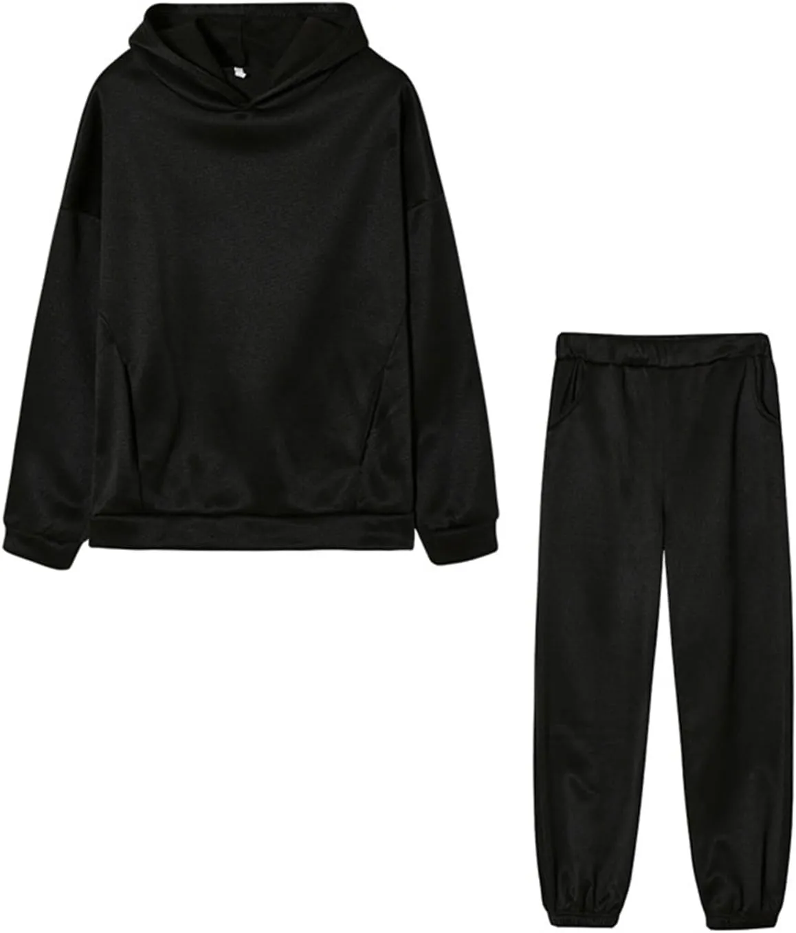 Womens 2 Piece Outfits Lounge Hoodie Sweatsuit Sets Oversized Sweatshirt Fall Fashion Sweatpants with Pockets