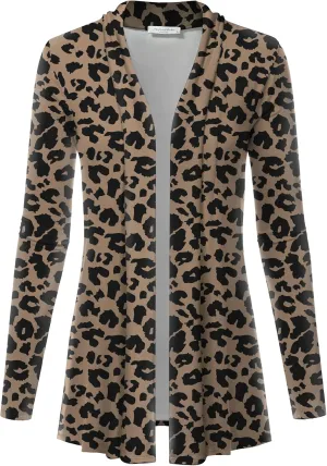 Women's Casual Lightweight Open Front Cardigans with Pockets and Formal Thin Kimono Duster Sweater Cardigan