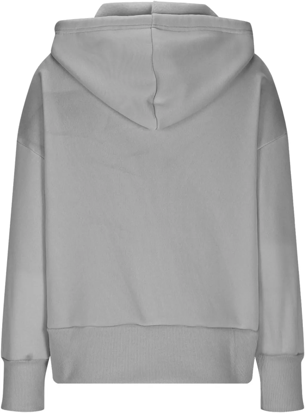 Womens Oversized Full Zip Up Hoodie with Pockets Petite Length Fleece Coats Y2K Casual Loose Fit Apparel Clothes