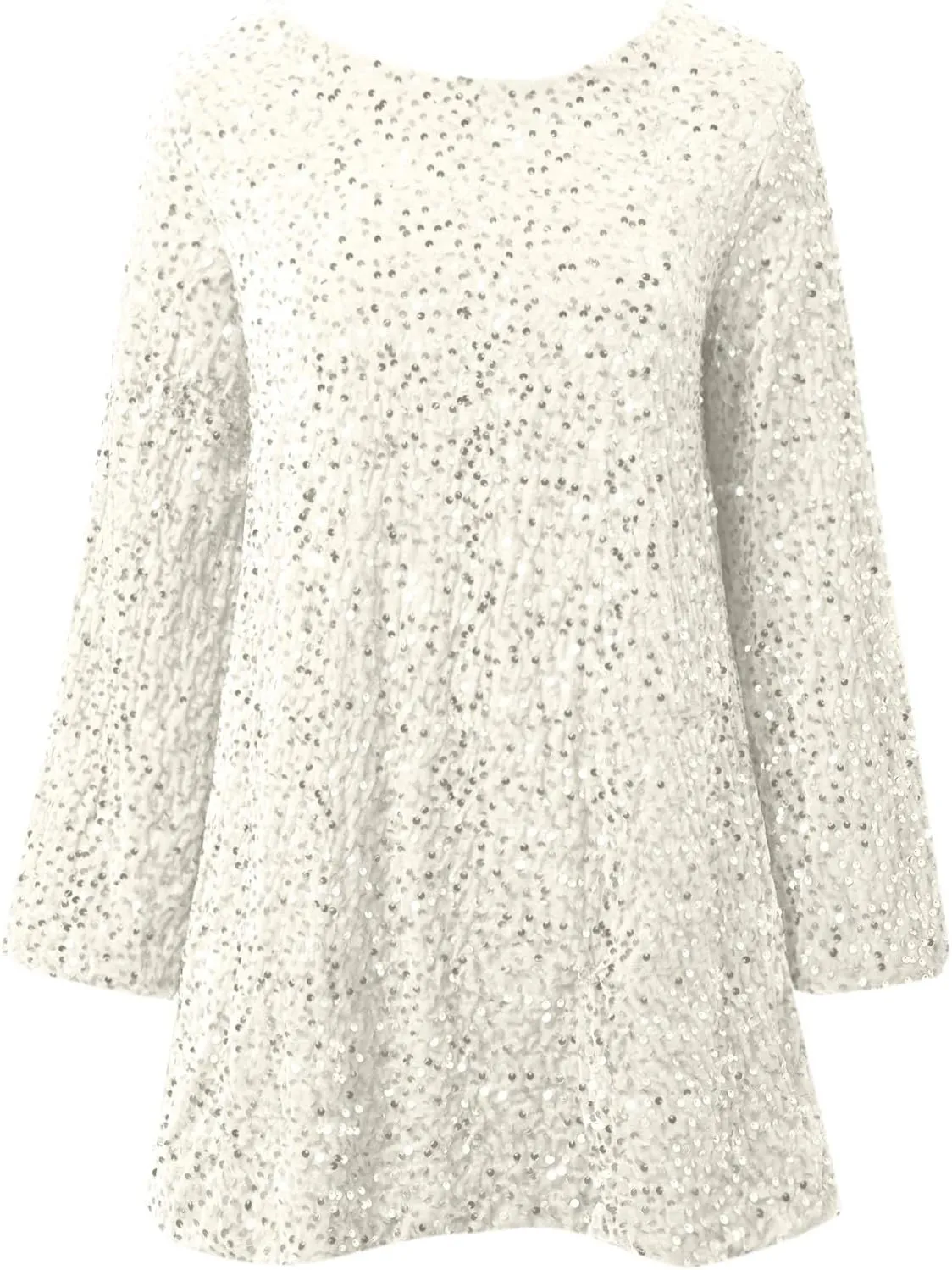 Womens Sequin Warmy Oversized Crewneck Sweatshirts Dress Sparkly Glitter Pullover Long Sleeve Outfits with Bow Ribbon