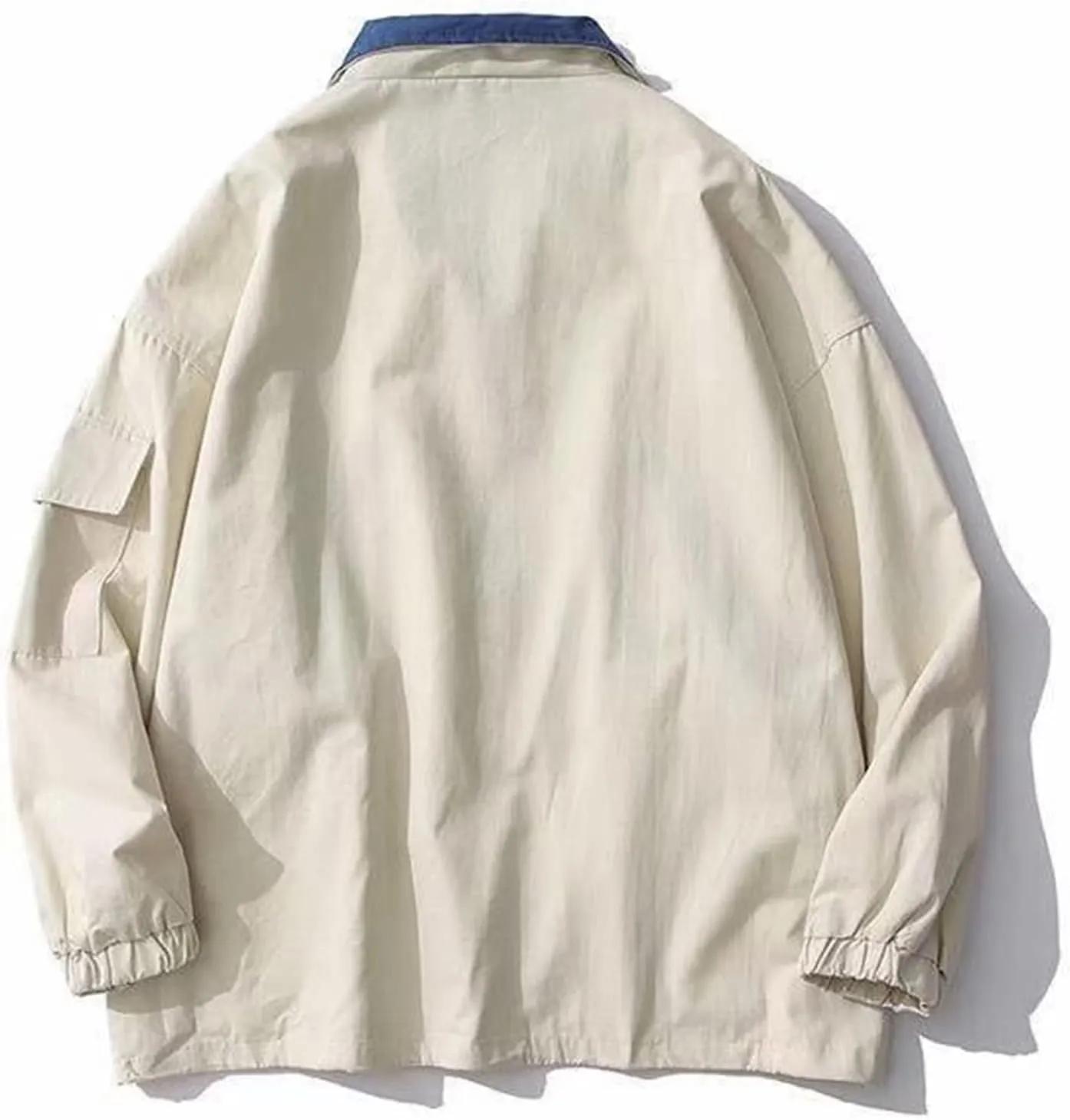 Wyeysyt Women's Y2k Jacket Zip Up Lightweight Windbreaker Jacket Varsity Oversized Sport Jacket Y2k Clothing 90s Jacket