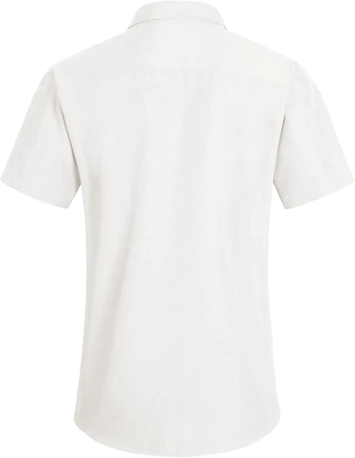 YTD Men's Casual Linen Button Down Shirt Short Sleeve Beach Shirt