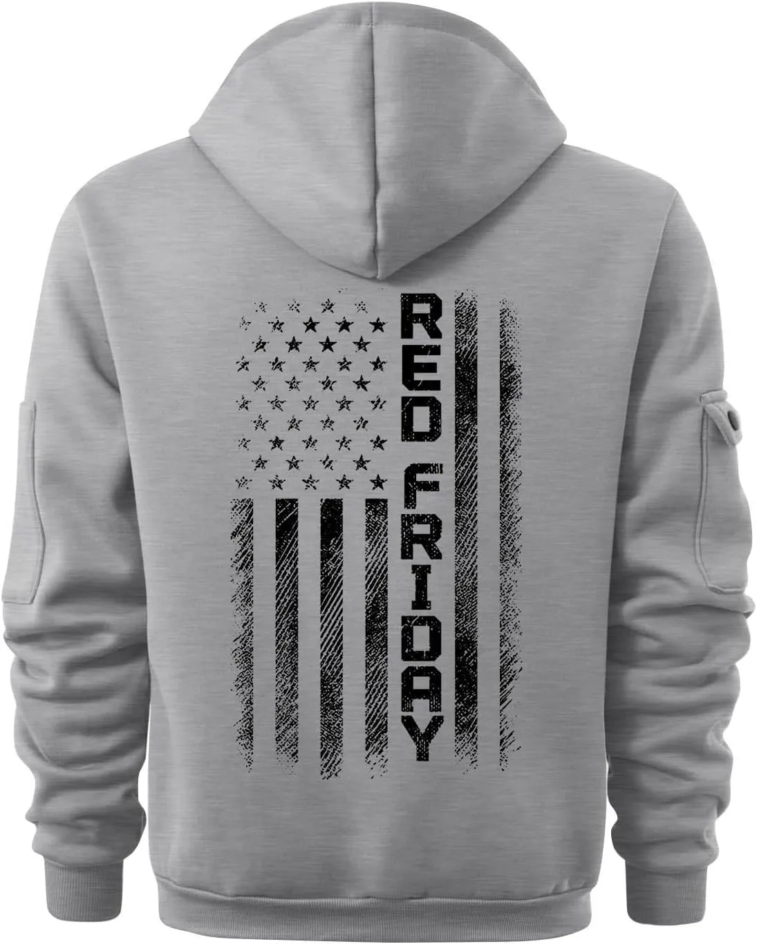 ZEFOTIM Hoodie for Men Drawstring 1/4 Zip Hoodie Letter Print Graphic Pullover Casual Sweatshirt with Pockets