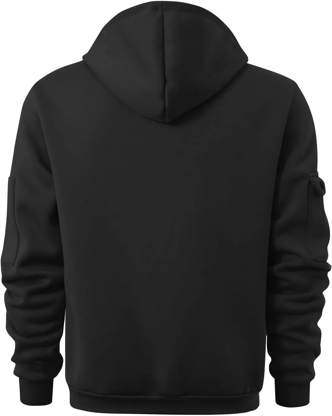 ZEFOTIM Hoodie for Men Drawstring Quarter Zip Hoodies Soild Color Pullovers Winter Sweatshirts with Pockets